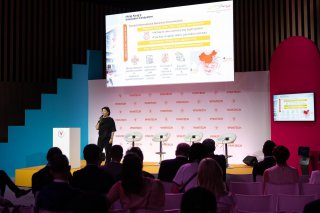 The Special Representative for Hong Kong Economic and Trade Affairs to the European Union, Ms Shirley Yung, delivers remarks at a thematic seminar titled Building Resilient Tech Ecosystems: Powering the Next Wave of International Tech Leadership from Hong Kong in Paris, France on June 19 (Paris time) during VivaTech 2026.