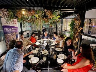 The Hong Kong Economic and Trade Office, Brussels (Brussels ETO) promotes Hong Kong s wine industry, academic exchange and music talent in Sicily, Italy. Photo shows a networking dinner with local institutional and industry representatives, board members of wine associations as well as representatives of wine consortiums and wineries on August 27 (Sicily time).